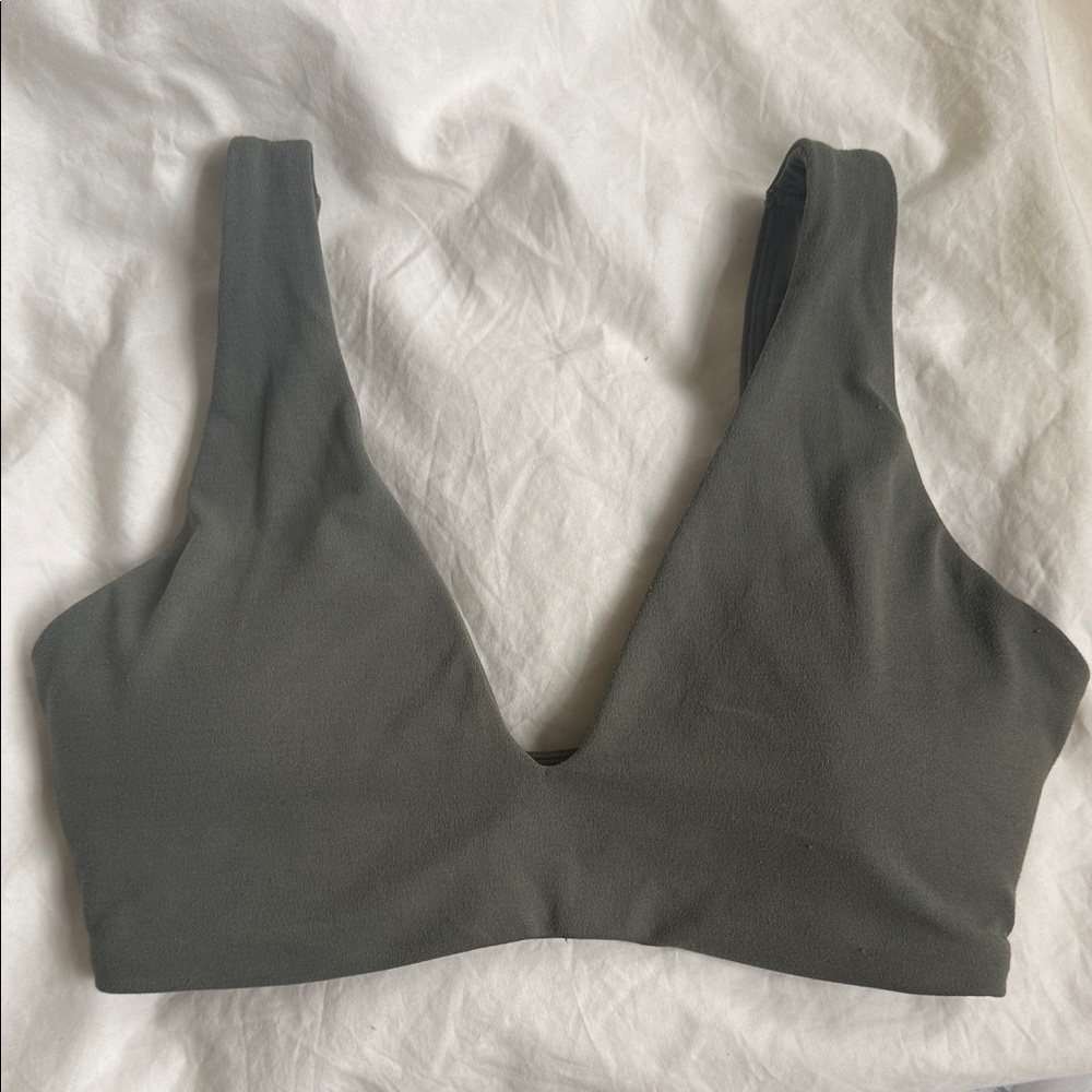 Oner Active Softmotion Scoop back bralette in Alpine Green